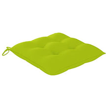 vidaXL Sedie Giardino 2 pz e Cuscini Verde Brillante Massello di Teak