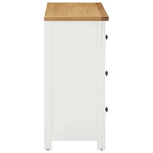 vidaXL Legno Massello di Rovere Cassettiera Credenza Madia Armadietto Armadio con Cassetti Mobiletto Comò Mobile Arredamento 80x35x75 cm