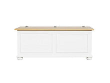 Homemania 1003_PF Cassapanca Acanto, Bianco in Legno, 120 x 42 x 50 cm