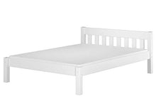 Erst-Holz Solido Letto Classico Bianco 120x200 in Pino massello doghe rigide 60.38-12W