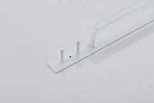 Leekayer Portasciugamani da parete Bianco portasciugamani con doppio gancio in alluminio 42 cm anello asciugamano montaggio a parete asciugamano elegante moderno