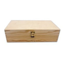 PZ 1 SCATOLA VINO IN LEGNO DI PINO NATURALE (2 BOTTIGLIE) CASSETTA PORTA BOTTIGLIE IN LEGNO BOX FOR BOTTLES CONTENITORE PORTABOTTIGLIE