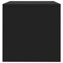 Lasamot Comodino in truciolare, Comodino Camera da Letto Stile Moderno 40 x 30 x 30 cm (Larghezza x profondità x Altezza) Nero Set 2 Pezzi