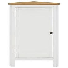 vidaXL Legno Massello di Rovere Armadietto ad Angolo Mobiletto Angolare Credenza Bassa Armadio Portaoggetti Mobili Arredo 59x36x80 cm