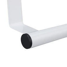 Relaxdays Portasciugamani per Porta e Armadio, da Appendere, Acciaio Inox, Senza Fori, per la Cucina e il Bagno, Bianco