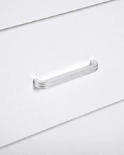 ts-ideen Comodino Cassettiera Archivio da Ufficio con rotelle 60x35 cm stile moderno 3 cassetti. Bianco