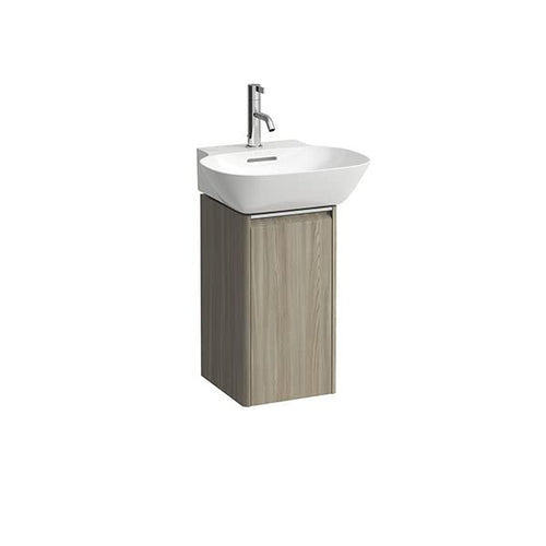 Laufen Base di Scorrimento per mobiletto lavabo Ino 815301, 1 Anta, Cerniera a Sinistra, Maniglia in Alluminio anodizzato, colorazione: Olmo Luce - H4030111102621