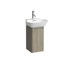 Laufen Base di Scorrimento per mobiletto lavabo Ino 815301, 1 Anta, Cerniera a Sinistra, Maniglia in Alluminio anodizzato, colorazione: Olmo Luce - H4030111102621