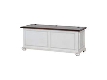 Homemania 1000_PF Cassapanca Acanto, Noce, Bianco in Legno, 120 x 42 x 50 cm