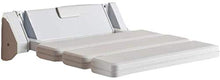 Montaggio a parete Maniglioni da Bagno Maniglia di Sostegno in Alluminio Doccia Sgabello, Bagno privato, Vecchio, Donna Incinta, Doccia disabili Supporto Sedile Bianco Accessori da Bagno