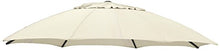 Sun Garden - Copertura di ricambio in poliestere per ombrellone, diametro 375 cm, beige B096