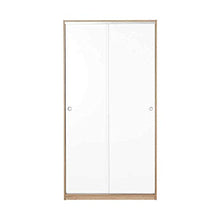 we point Armadio 2 Ante Scorrevoli 5 Ripiani Bianco E Sonoma Cm 94x52xh.182