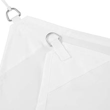 Relaxdays, Impermeabile, Bianca Tenda a Vela Rettangolare, Idrorepellente, Anti UV, Corde di Supporto, Terrazza e Giardino, LxP: 4x6 m, 4 x 6 m
