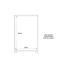 Sarmog Kit Mobile CASSETTIERA 4 POSTI H112 L70 P41 Cm Finitura Bianco GRAFFIATO 772k