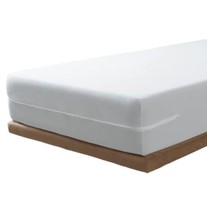 Savel, Coprimaterasso in Spugna Elasticizzata 100% Cotone. Colore: Bianco - Una Piazza e Mezza (120x190/200cm)