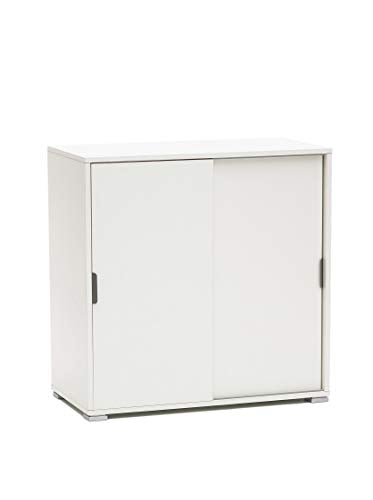 MeMi Me204BIA ante scorrevoli. Scarpiera.mobiletto . Gia' montato ,Legno, Bianco, 38x75x85 cm