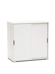 MeMi Me204BIA ante scorrevoli. Scarpiera.mobiletto . Gia' montato ,Legno, Bianco, 38x75x85 cm