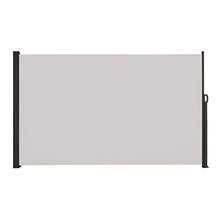 LARS360 Tenda Laterale Tenda da Sole Laterale Protezione Privacy, Parasole, Poliestere e Alluminio, Supporto in Metallo per Balcone e Terrazzo (200 x 300 cm, Grigio)
