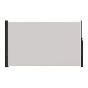 LARS360 Tenda Laterale Tenda da Sole Laterale Protezione Privacy, Parasole, Poliestere e Alluminio, Supporto in Metallo per Balcone e Terrazzo (200 x 300 cm, Grigio)