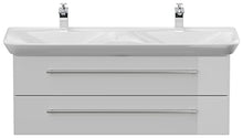 emotion MYDAY130CM000101DE - Lavabo con mobiletto, in Legno Bianco Lucido, 130 x 45 x 41,6 cm