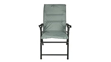Hyfive - Sedia pieghevole da pranzo per giardino, campeggio, con imbottitura di lusso, colore: grigio