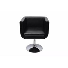 vidaXL 2X Poltrona Girevole Cubo in Similpelle Bianca Sedia Sgabello da Bar