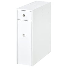 homcom Mobiletto Armadietto Cassetti Scorrevoli Moderno da Bagno in MDF 17 x 48 x 58cm Bianco