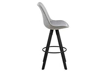Amazon Brand - Movian Arendsee - Set da 2 sgabelli da bar, 55 x 48,5 x 111,5 cm, grigio