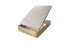 Kamasof Divano letto in legno apribile 135 x 190 - Idraulico - Colore Cambrian