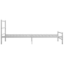 BIGTO - Struttura letto in metallo acciaio per camera da letto, 90 x 200 cm, colore: Bianco