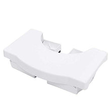 Zjcpow Poggiapiedi Ottomano Pieghevole Sgabello WC Vasino Sedia Plastica Antiscivolo Bagno Bianco Sit Sgabello Arredamento Soggiorno