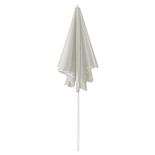 LZQ - Ombrellone rettangolare 185 x 140 cm, da giardino, altezza regolabile: 135 cm ~ 225 cm, colori: grigio scuro/beige/tortora/blu.