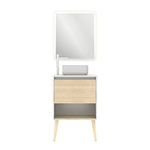 Amizuva Nara Top - Mobile da bagno, in legno, 60 cm, 4 pezzi