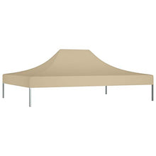 Festnight Telo per Gazebo, Tetto per Tendone, Copertura Superiore per Gazebo, Gazebo Pieghevole per Feste 4,5x3 m Beige 270 g/m²