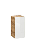 BIM Furniture Aruba 810 - Armadietto da bagno da appendere Craft Oak bianco lucido