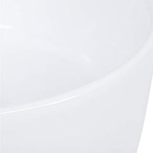 Ausla Moderno Lavabo in Ceramica Lavabo Rotondo in Ceramica 40.5x40.5x15cm Bianco