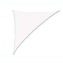 VOXKELY - Tenda parasole a vela triangolo, resistente all'acqua, 98% ai raggi UV, tenda da sole per esterni, patio, giardino (3 m x 4 m x 5 m, bianco A)