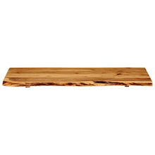 vidaXL Legno Massello di Acacia Piano per Lavabo Bagno Ripiano per Lavello Rustico Mensola per Lavandino Accessori per Bagno 100x55x2,5 cm
