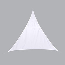 Tenda a Vela Parasole Triangolare Ombreggiante Telo da Sole Protezione Solare Respirante Anti UV Patio Giardino Esterni Bianco 500x500x500 cm