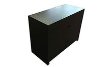 D.G.M. Srl Cassettiera comò Orizzontale Cronos con 4 cassetti, Legno con Finitura Wengé, Nero, L.100,5 x P.45 x H.76 cm