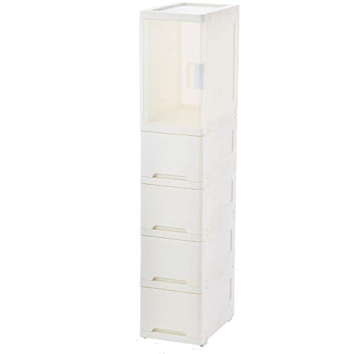 Armadietto Bagno Mobiletto Salvaspazio Bedroom Storage Carrellino per Il Bagno Morsetto per armadietto da per toilette trasparente per cucina da cucina con fessura stretta per armadietto laterale D