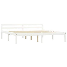 FAMIROSA Giroletto con 4 Cassetti Bianco in Massello di Pino 180x200 cm-0422