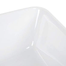 Lavabo quadrato per lavabo da appoggio con superficie non porosa per casa, 48,5 x 37,1 x 14 cm