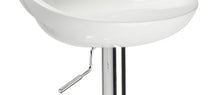 Duhome 2X Sgabelli da Bar in plastica Regolabile in Altezza con Schienale Girevole Design Elegante Selezione Colore 147, Colore:Bianco, Materiale:plastica