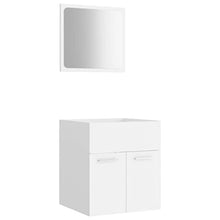vidaXL Set Mobili da Bagno 2 pz Grigio Lucido in Truciolato