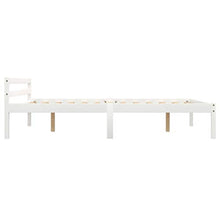 Lasamot Struttura Letto in Legno massello di Pino Bianco, giroletto per Camera da Letto Famiglia Pratico giroletto in Stile Moderno 206 x 126 x 60 cm (Lunghezza x Larghezza x Altezza) con 2 cassetti