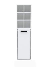 Schildmeyer Lina - Armadietto alto, 30,4 x 21,8 x 115,6 cm, colore: Bianco gesso