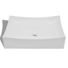 lavabo da bagno di Ceramica Porcellana Arte Bianco ad alta luminosità 65,5 x 39 x 14 cm