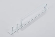 Leekayer Portasciugamani da parete Bianco portasciugamani con doppio gancio in alluminio 42 cm anello asciugamano montaggio a parete asciugamano elegante moderno