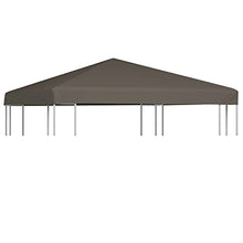 vidaXL Copertura Superiore per Gazebo Resistente Tetto per Tendone Protezione Tenda da Giardino a Strappo Poliestere e PVC 310g/m² 3x4 m Bordeaux